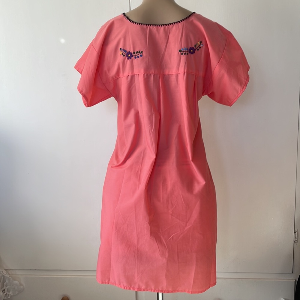 Multi color Hand embroidered Womens DRESS size MEDIUM - Picture 8 of 16